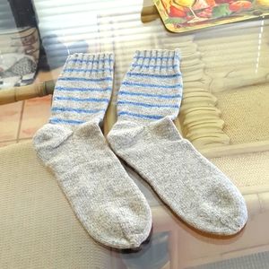 ATTENTION PRICE REDUCED $19 - Hand Knitted Wool Socks Size L/XL $19